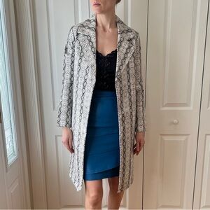 Python Print Trench Coat